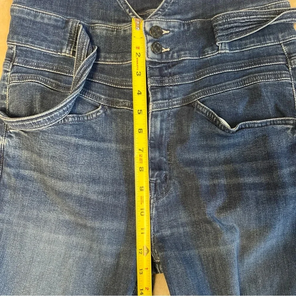 Mother Triple Stack Looker Hi Rise Tie Waist Stretch Skinny Jeans Size 31 - Picture 13 of 15